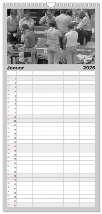 Grand Prix - Formel-Rennen 1972-1977 (CALVENDO Familienplaner 2026)