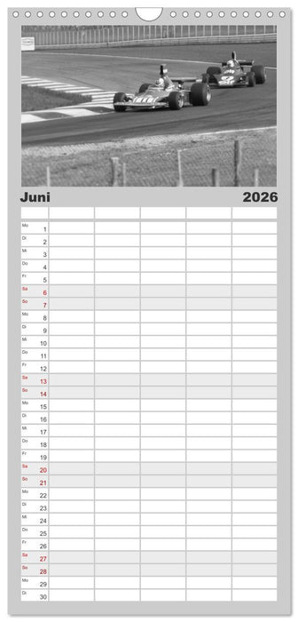 Grand Prix - Formel-Rennen 1972-1977 (CALVENDO Familienplaner 2026)