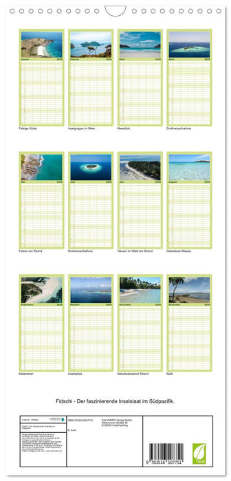 Fidschi - Der faszinierende Inselstaat im Südpazifik. (CALVENDO Familienplaner 2026)
