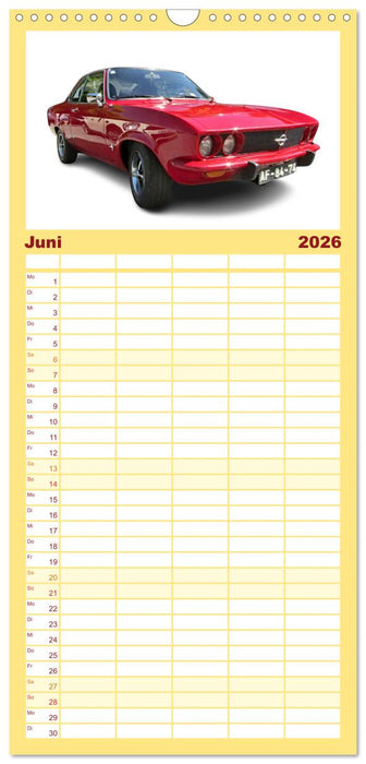 Mein Autokalender (CALVENDO Familienplaner 2026)