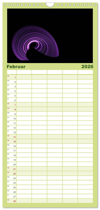 Minimalistisch (CALVENDO Familienplaner 2026)