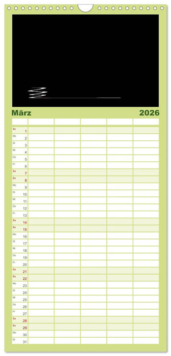 Minimalistisch (CALVENDO Familienplaner 2026)
