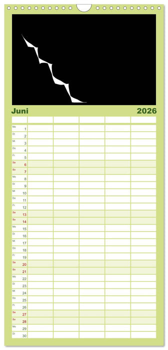 Minimalistisch (CALVENDO Familienplaner 2026)