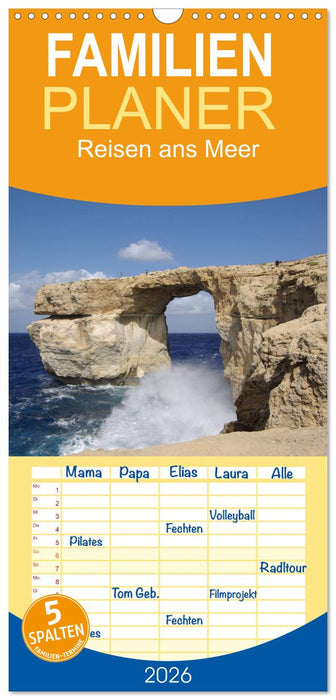 Reisen ans Meer (CALVENDO Familienplaner 2026)