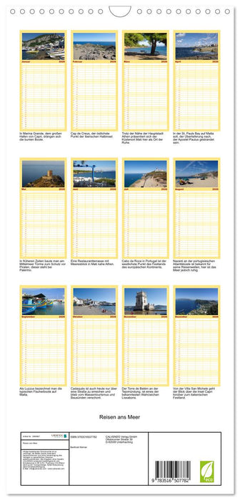 Reisen ans Meer (CALVENDO Familienplaner 2026)
