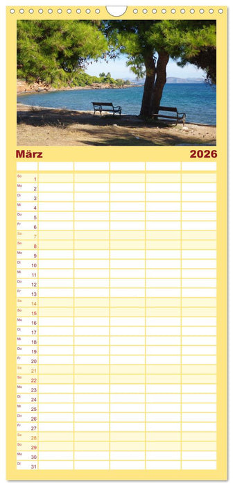 Reisen ans Meer (CALVENDO Familienplaner 2026)