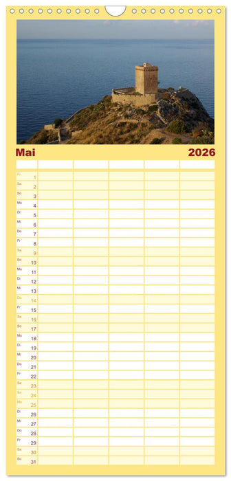 Reisen ans Meer (CALVENDO Familienplaner 2026)