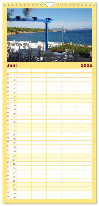 Reisen ans Meer (CALVENDO Familienplaner 2026)