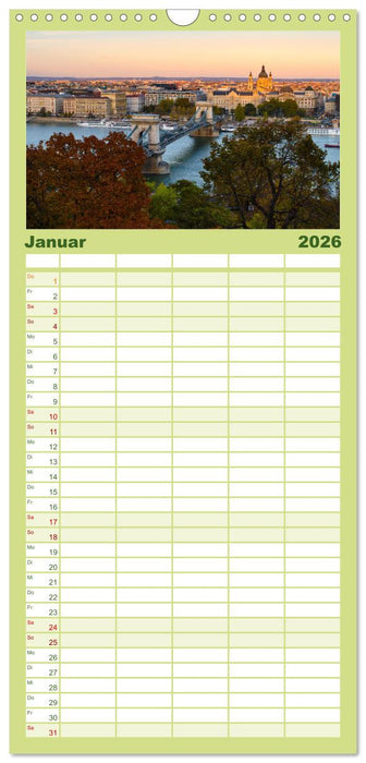 Brücken - Die schönsten Brücken der Welt. (CALVENDO Familienplaner 2026)