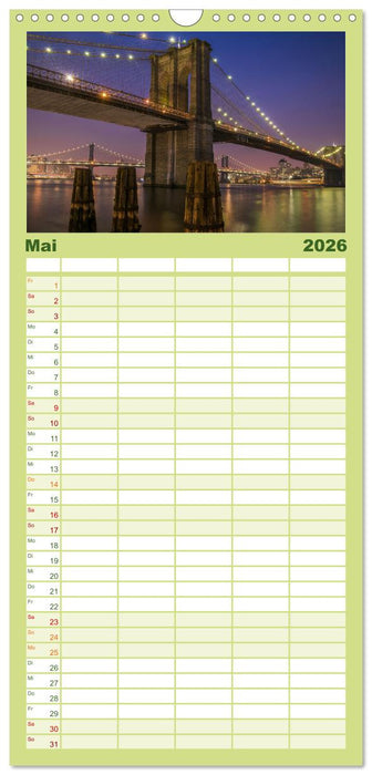 Brücken - Die schönsten Brücken der Welt. (CALVENDO Familienplaner 2026)