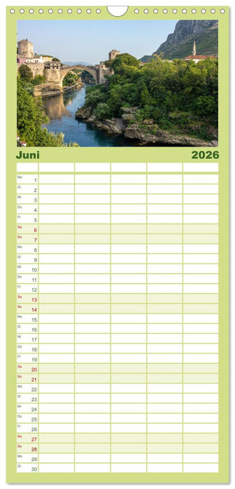 Brücken - Die schönsten Brücken der Welt. (CALVENDO Familienplaner 2026)