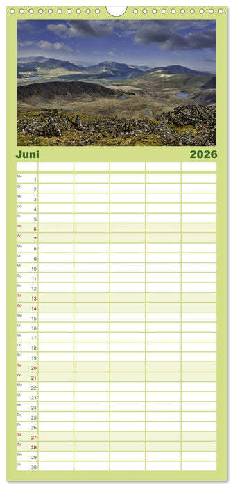 Wales - Eine spektakuläre Reise in ein bezauberndes Land. (CALVENDO Familienplaner 2026)