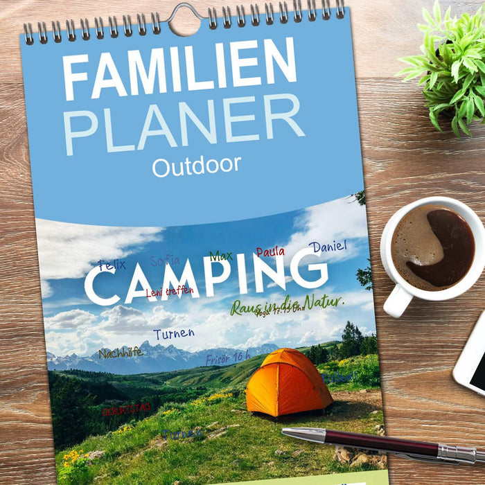 Camping - Raus in die Natur. (CALVENDO Familienplaner 2026)
