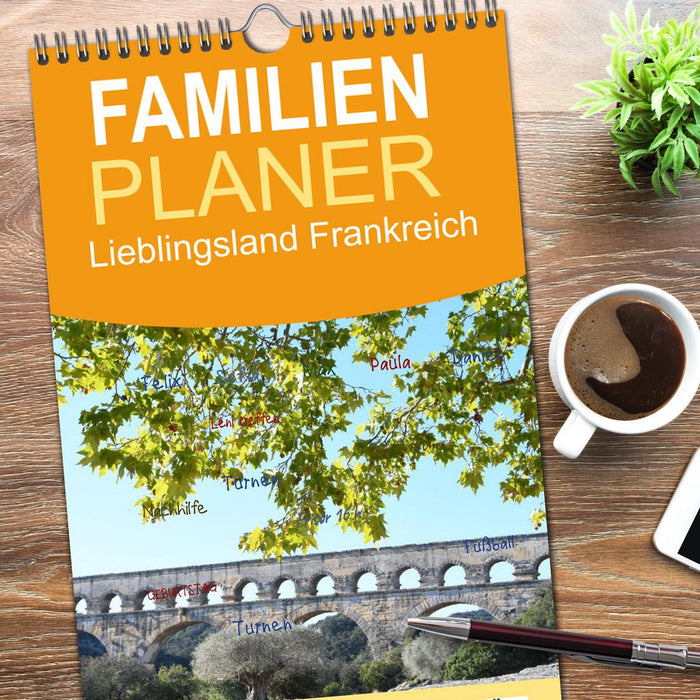Lieblingsland Frankreich (CALVENDO Familienplaner 2026)