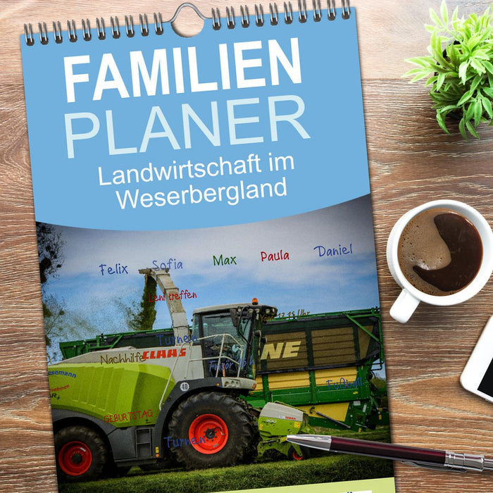 Landwirtschaft im Weserbergland (CALVENDO Familienplaner 2026)