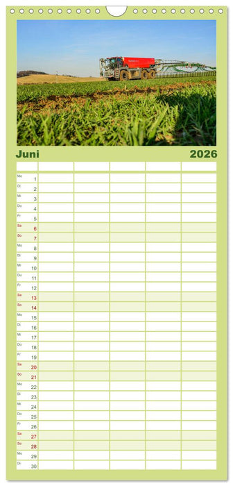 Landwirtschaft im Weserbergland (CALVENDO Familienplaner 2026)