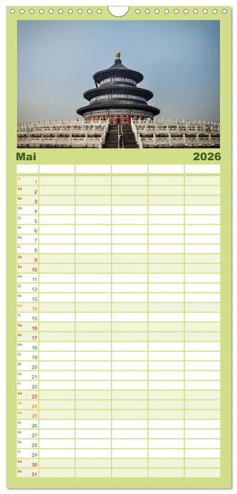 Peking - Die faszinierende Hauptstadt Chinas. (CALVENDO Familienplaner 2026)