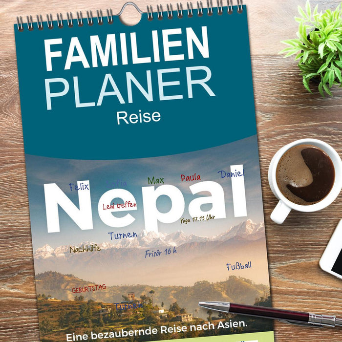 Nepal - Eine bezaubernde Reise nach Asien. (CALVENDO Familienplaner 2026)