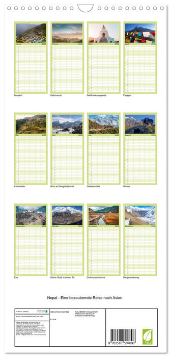 Nepal - Eine bezaubernde Reise nach Asien. (CALVENDO Familienplaner 2026)