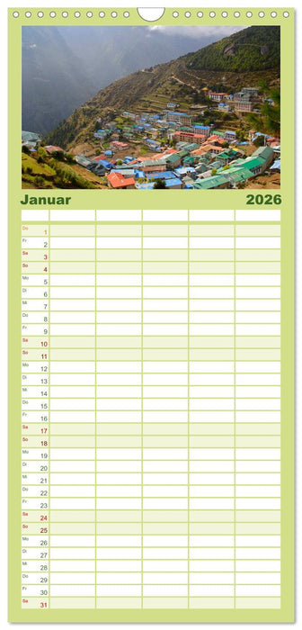 Nepal - Eine bezaubernde Reise nach Asien. (CALVENDO Familienplaner 2026)
