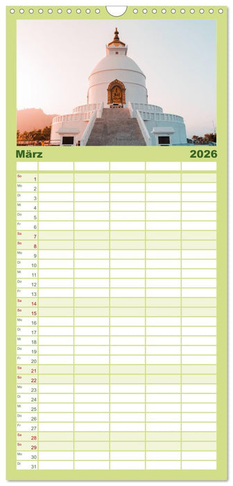 Nepal - Eine bezaubernde Reise nach Asien. (CALVENDO Familienplaner 2026)