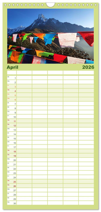 Nepal - Eine bezaubernde Reise nach Asien. (CALVENDO Familienplaner 2026)