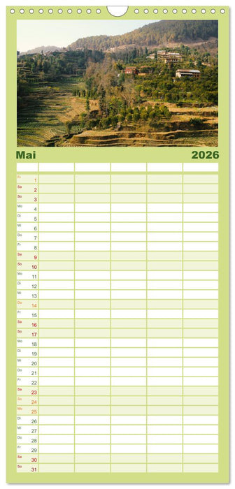 Nepal - Eine bezaubernde Reise nach Asien. (CALVENDO Familienplaner 2026)