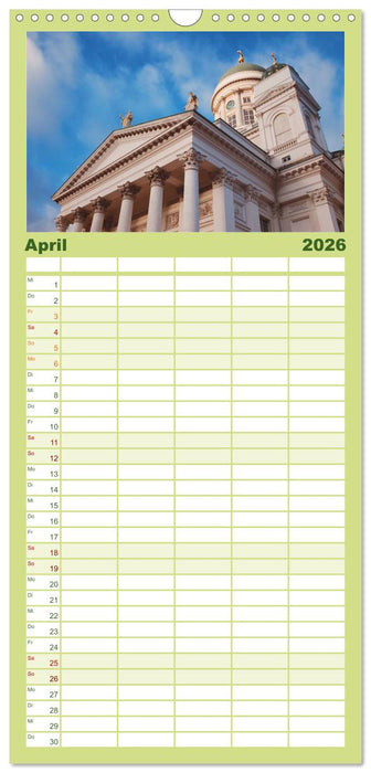 Helsinki - Eine wunderschöne Reise in die finnische Hauptstadt. (CALVENDO Familienplaner 2026)