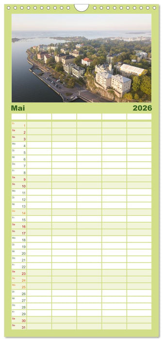 Helsinki - Eine wunderschöne Reise in die finnische Hauptstadt. (CALVENDO Familienplaner 2026)