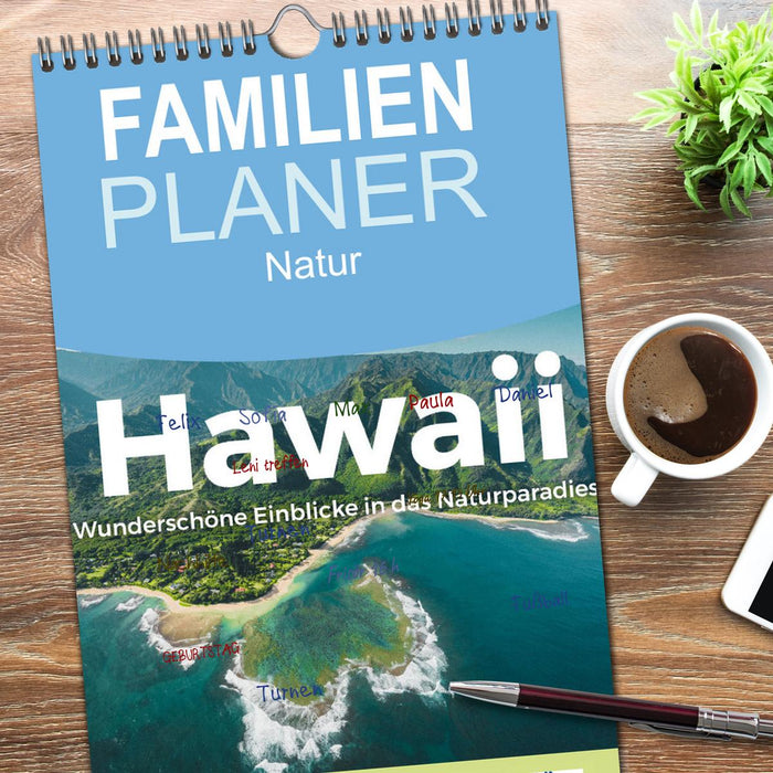 Hawaii - Wunderschöne Einblicke in das Naturparadies. (CALVENDO Familienplaner 2026)