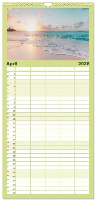 Hawaii - Wunderschöne Einblicke in das Naturparadies. (CALVENDO Familienplaner 2026)