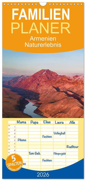 Armenien - Ein wunderschönes Naturerlebnis. (CALVENDO Familienplaner 2026)