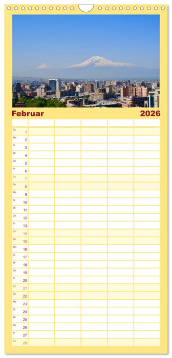 Armenien - Ein wunderschönes Naturerlebnis. (CALVENDO Familienplaner 2026)