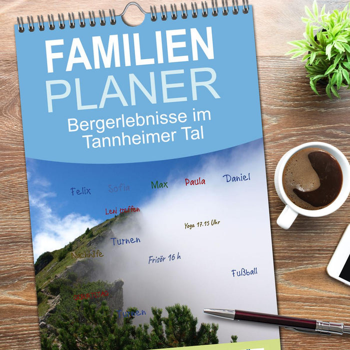 Bergerlebnisse im Tannheimer Tal (CALVENDO Familienplaner 2026)