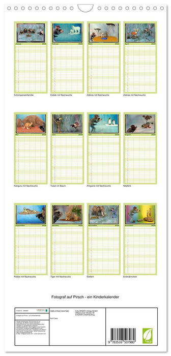 Fotograf auf Pirsch - ein Kinderkalender (CALVENDO Familienplaner 2026)