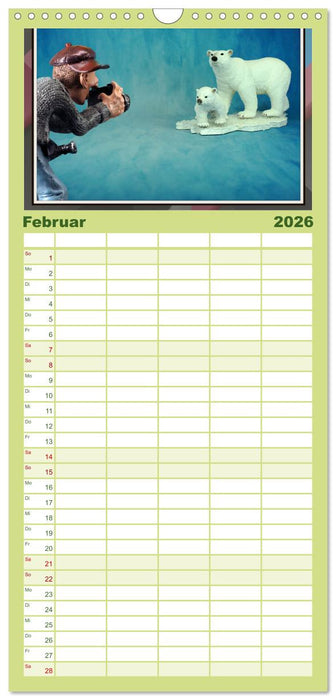 Fotograf auf Pirsch - ein Kinderkalender (CALVENDO Familienplaner 2026)