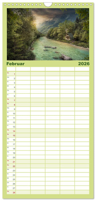 Vom Zauber der Einsamkeit (CALVENDO Familienplaner 2026)