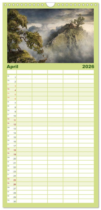 Vom Zauber der Einsamkeit (CALVENDO Familienplaner 2026)