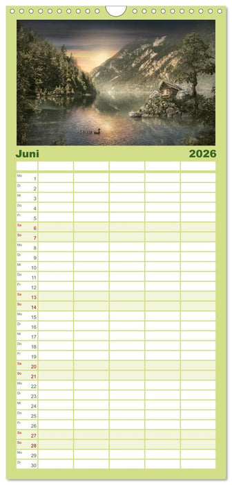 Vom Zauber der Einsamkeit (CALVENDO Familienplaner 2026)