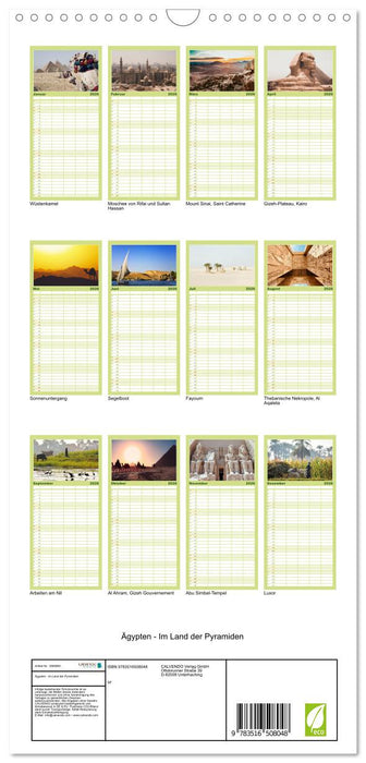 Ägypten - Im Land der Pyramiden (CALVENDO Familienplaner 2026)