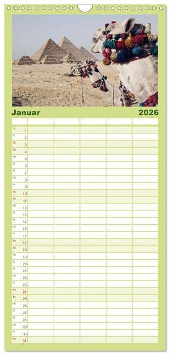 Ägypten - Im Land der Pyramiden (CALVENDO Familienplaner 2026)