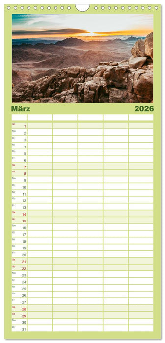 Ägypten - Im Land der Pyramiden (CALVENDO Familienplaner 2026)