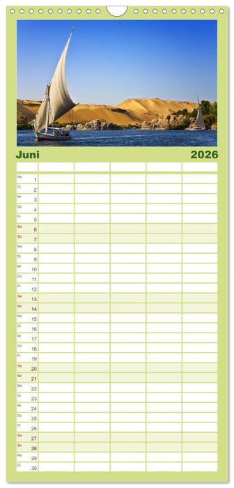 Ägypten - Im Land der Pyramiden (CALVENDO Familienplaner 2026)