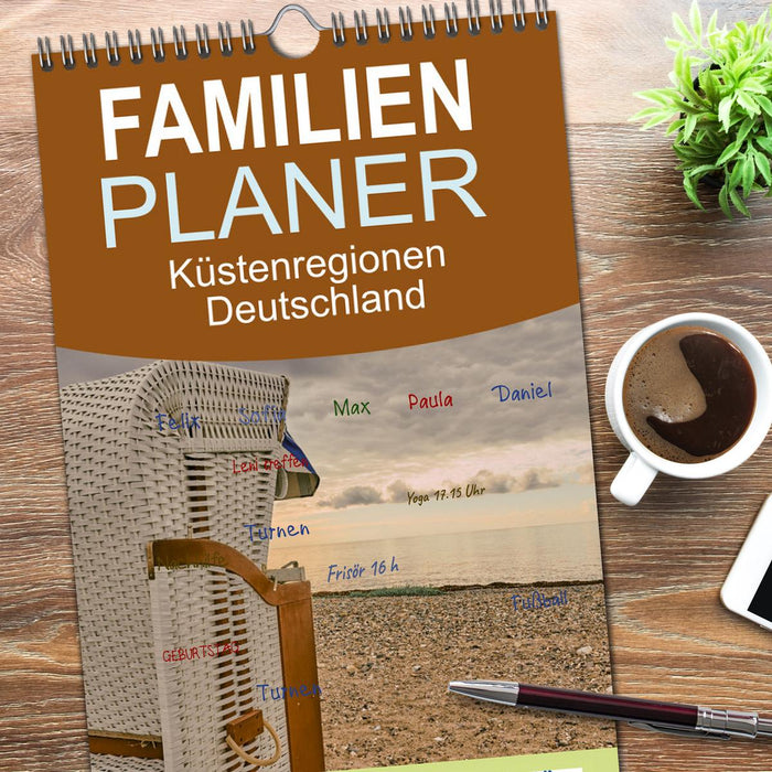 Küstenregionen Deutschland (CALVENDO Familienplaner 2026)