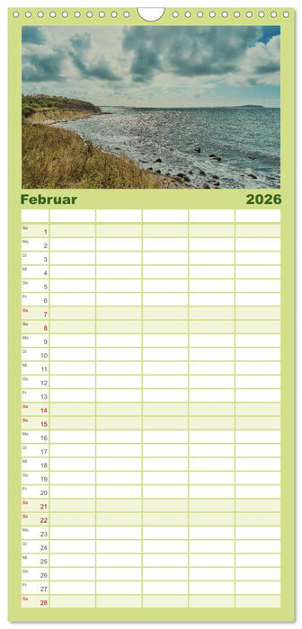 Küstenregionen Deutschland (CALVENDO Familienplaner 2026)