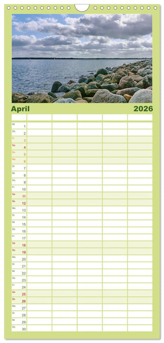 Küstenregionen Deutschland (CALVENDO Familienplaner 2026)