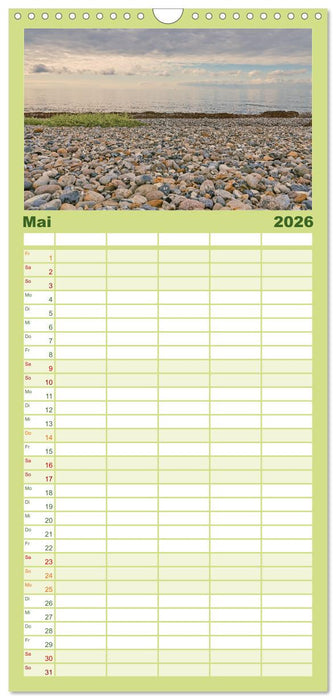 Küstenregionen Deutschland (CALVENDO Familienplaner 2026)