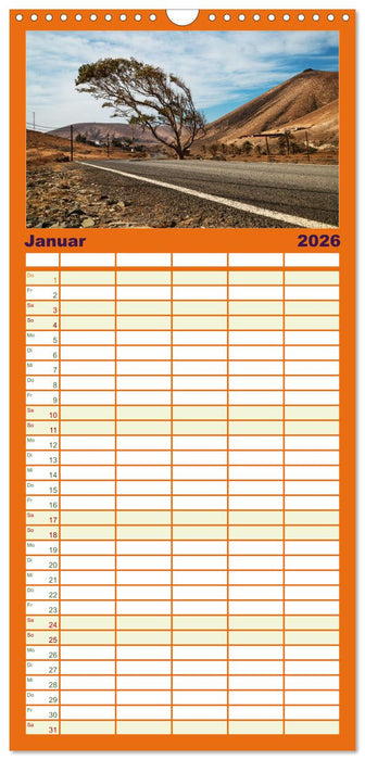 Fuerteventura - Reise über die Vulkaninsel (CALVENDO Familienplaner 2026)