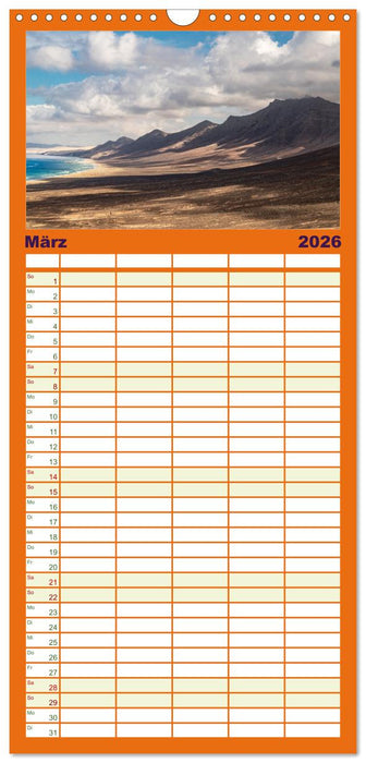 Fuerteventura - Reise über die Vulkaninsel (CALVENDO Familienplaner 2026)