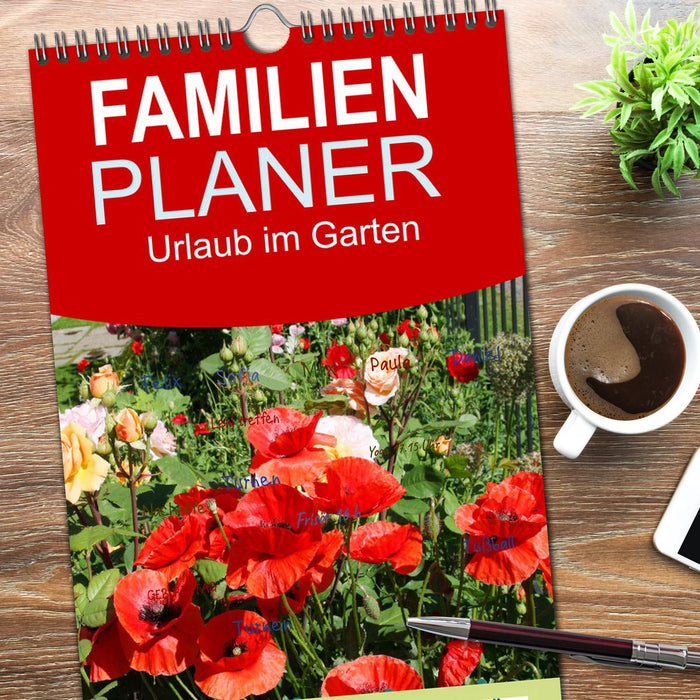 Urlaub im Garten (CALVENDO Familienplaner 2026)